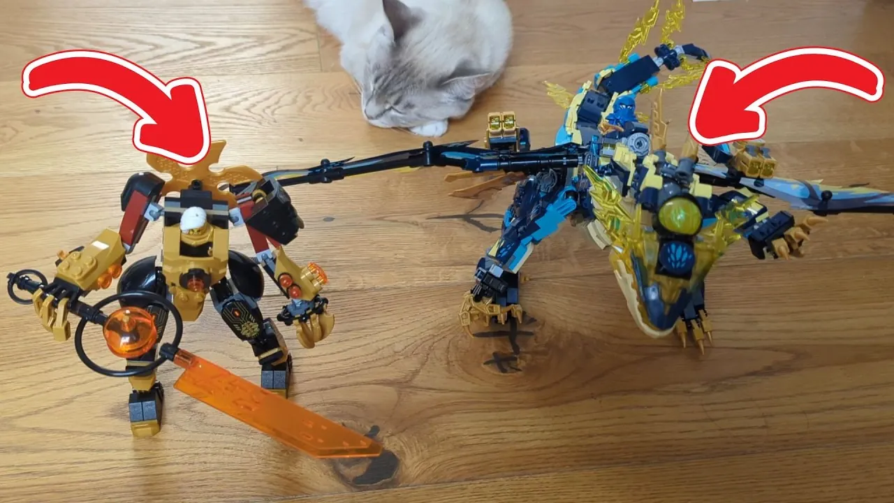 Video: LEGO 71796 NINJAGO Kaiserliches Mech-Duell gegen den Elementardrachen
