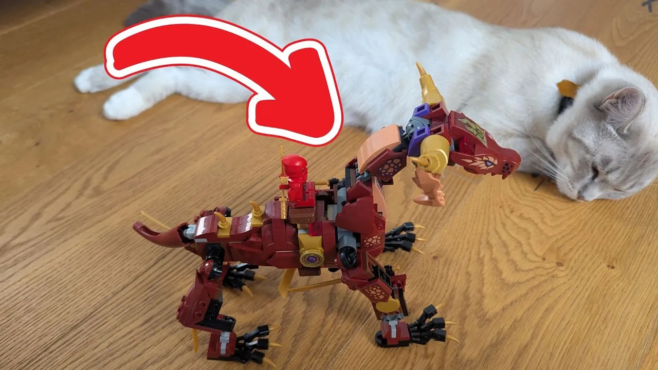 Video: LEGO NINJAGO Wyldfires Lavadrache Fabelwesen verwandlungsfähiges Spielzeug